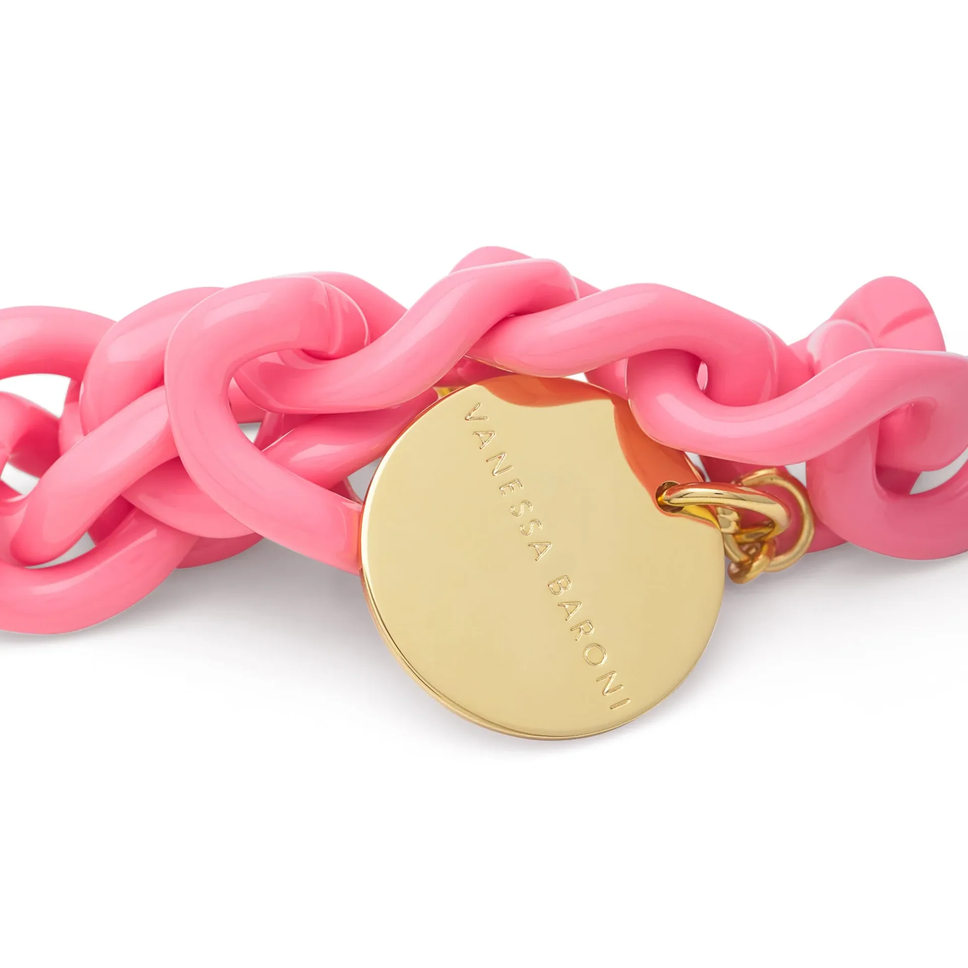 Vanessa Baroni Mini flat chain bracelet Raspberry