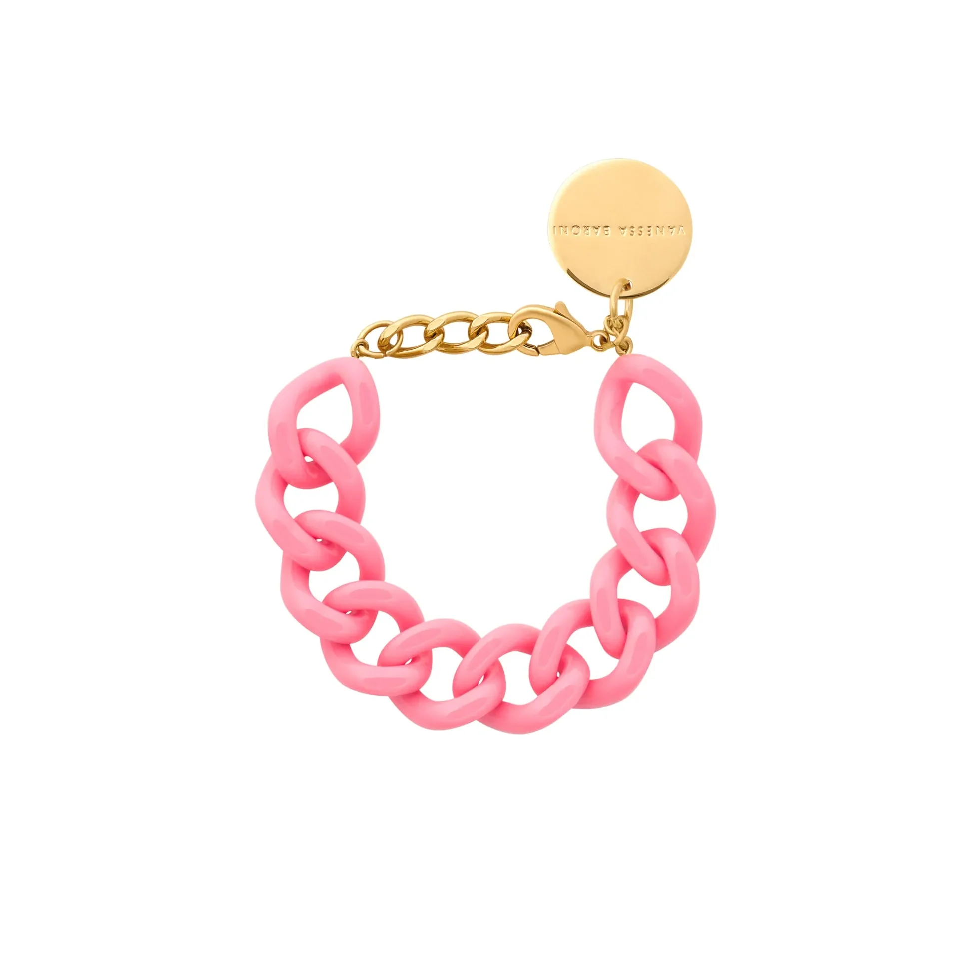 Vanessa Baroni Mini flat chain bracelet Raspberry
