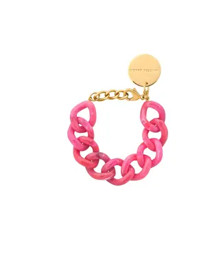 Vanessa Baroni Flat chain bracelet Raspberry marble