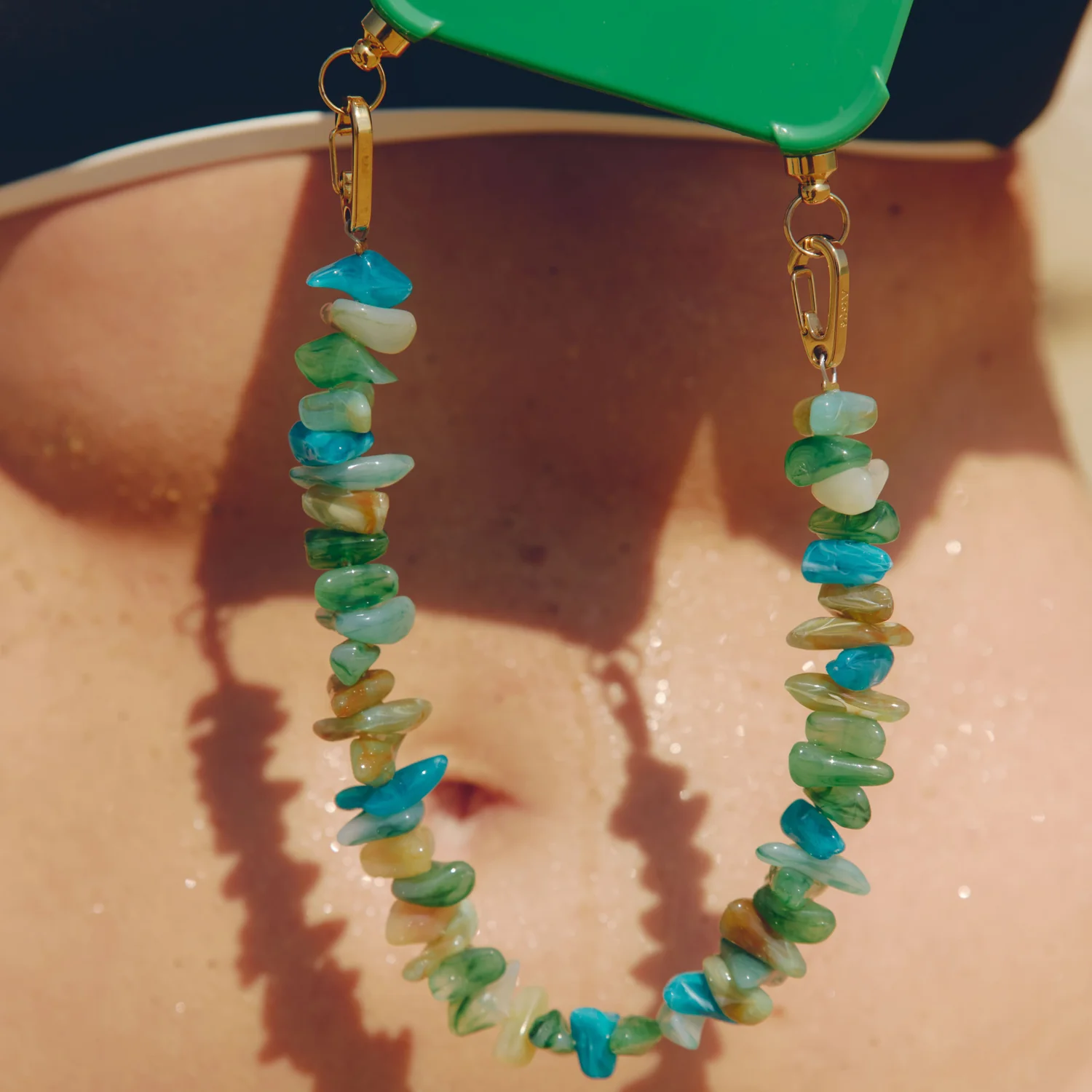 Ateljé Chunky seafoam short phone cord