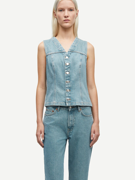 Samsoe Samsoe Sabeth vest Carribean blue
