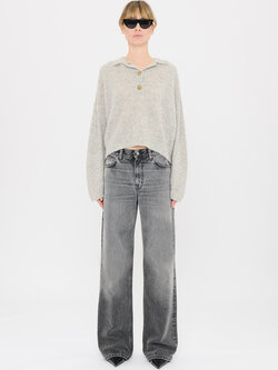 Haikure Korea jeans Flanel grey