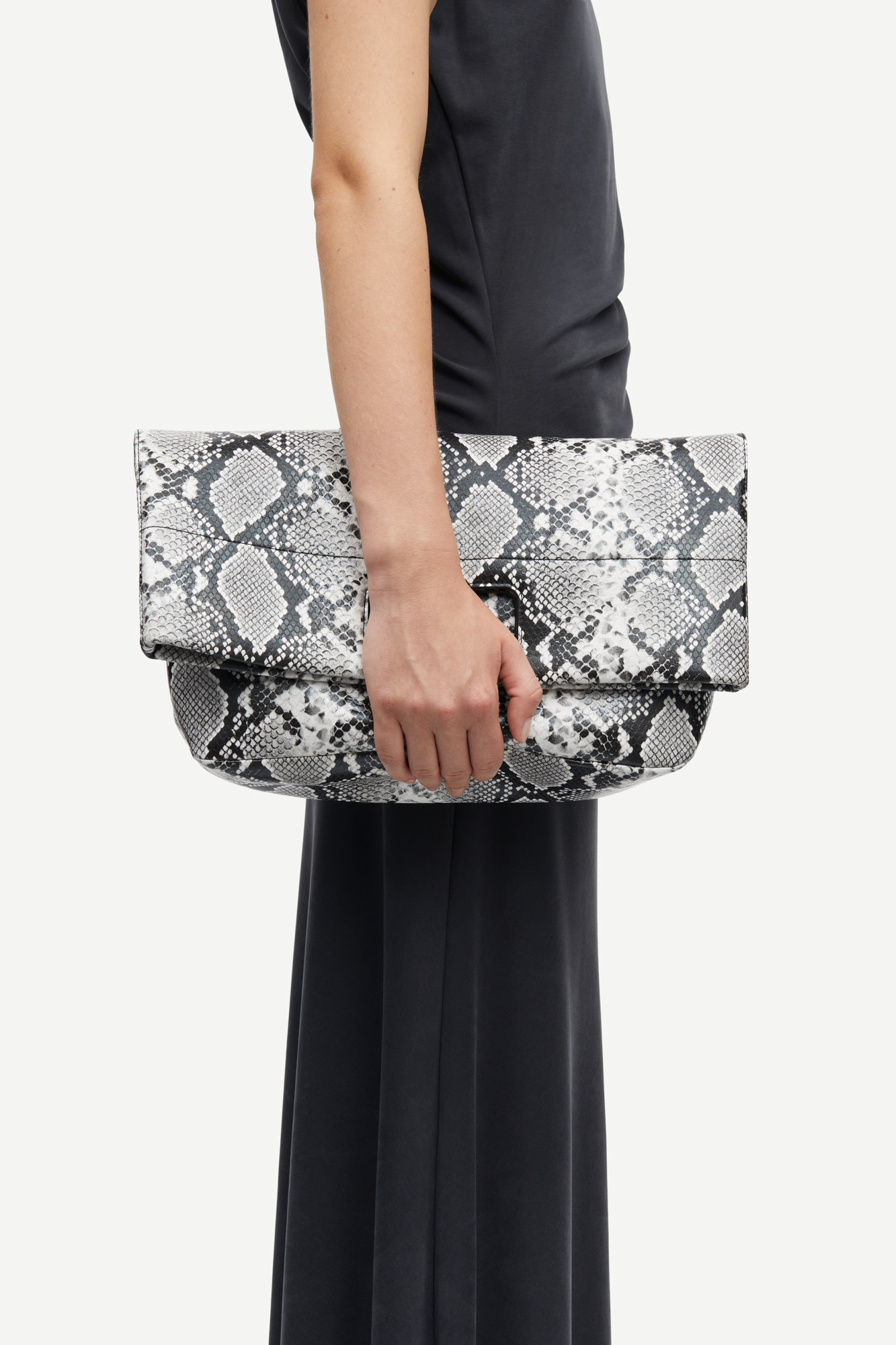 Samsoe Samsoe Sajennie tote bag Black white snake