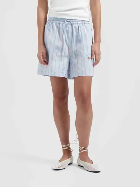 OLAF Stripe embro sun shorts Surf blue