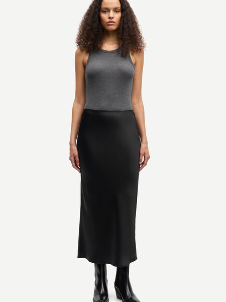 Samsoe Samsoe Saagneta long skirt Black