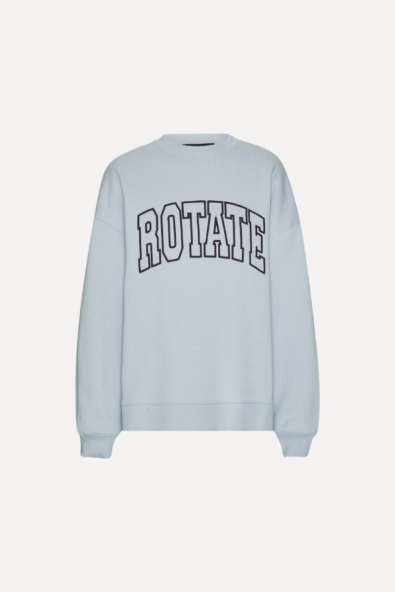 ROTATE Heavy sweat crewneck Baby blue