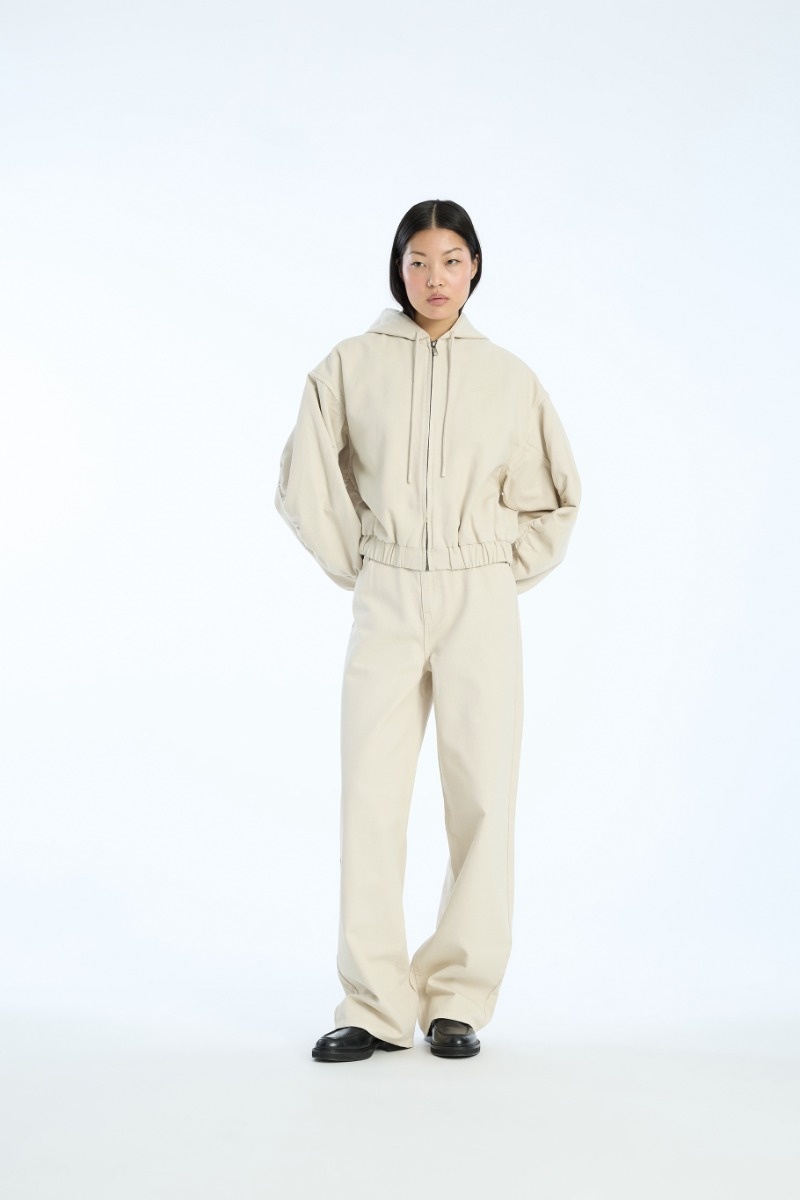 ROTATE Heavy woven jacket Oatmeal