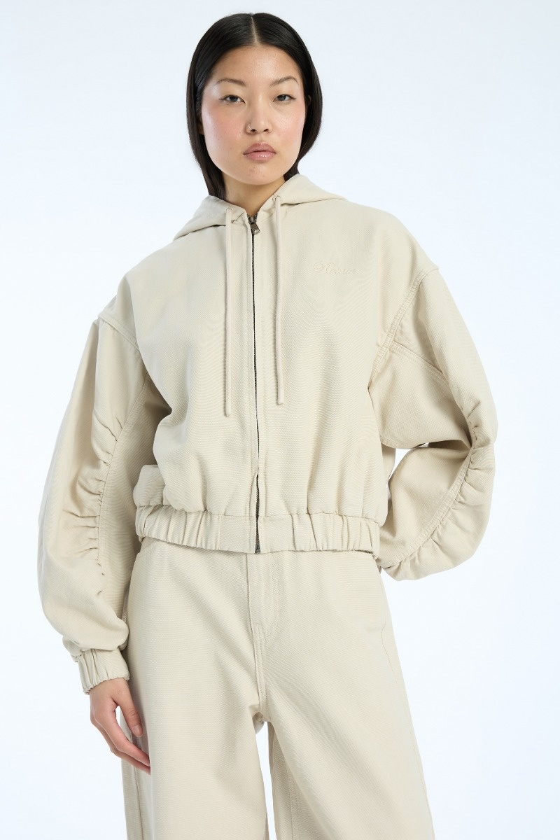 ROTATE Heavy woven jacket Oatmeal
