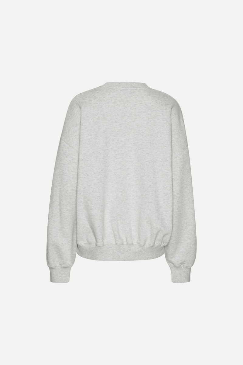 ROTATE Heavy sweat crewneck White melange