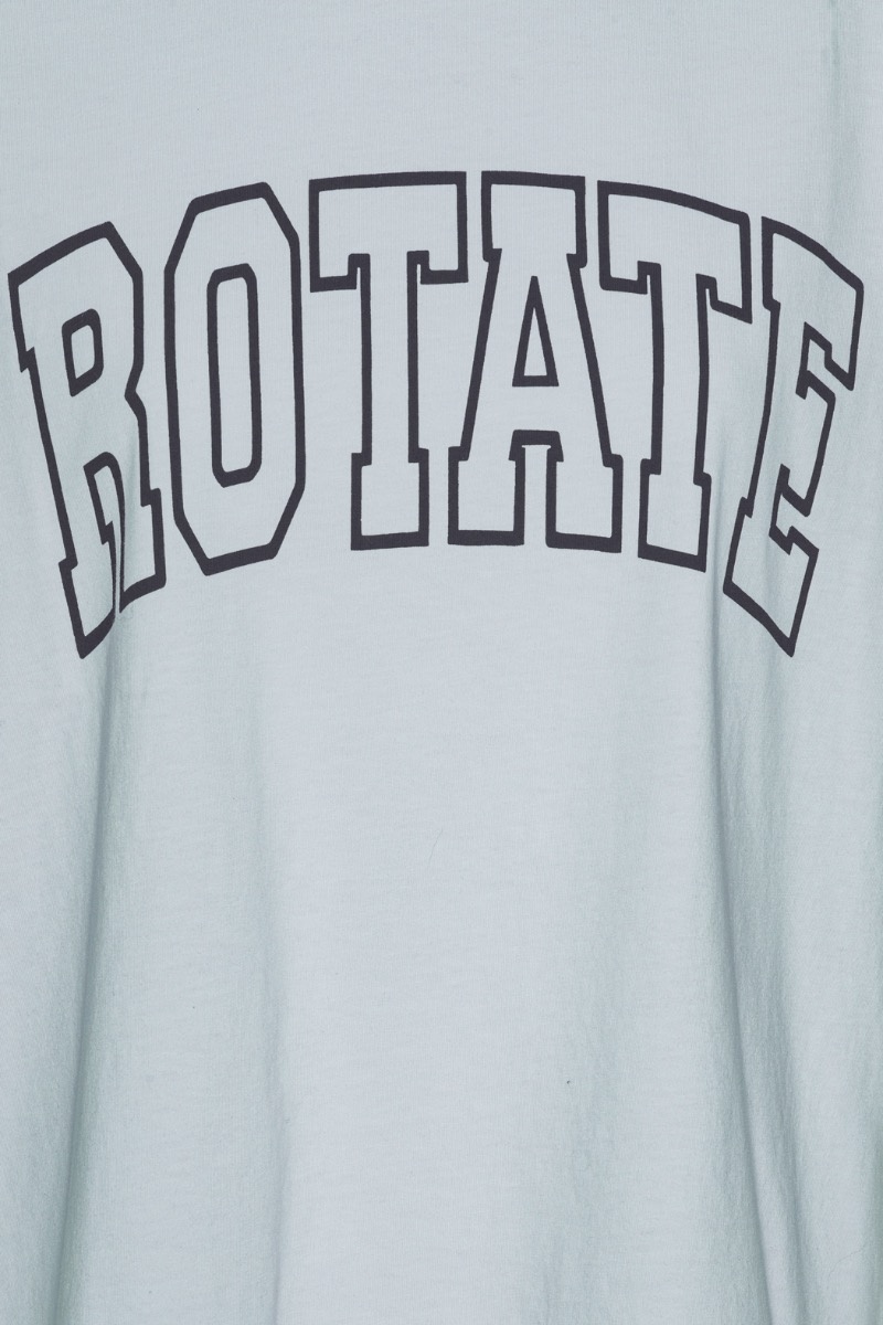 ROTATE Thin jersey T-shirt Baby blue