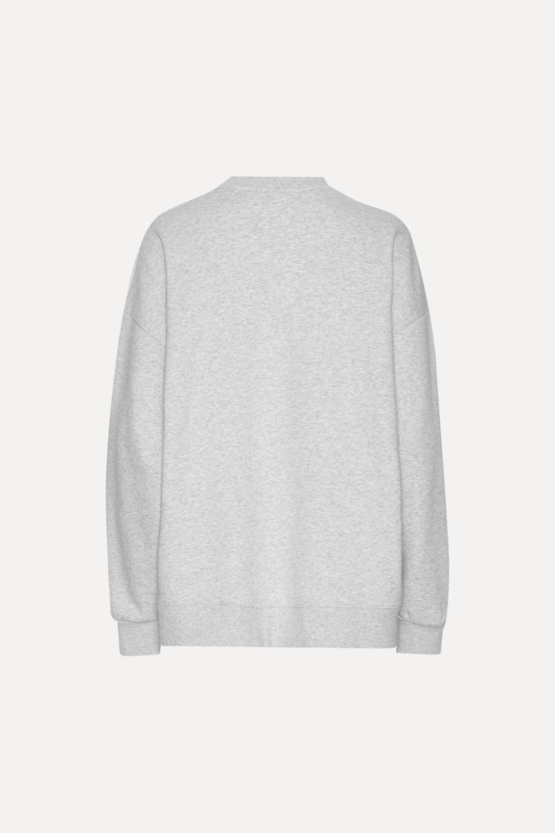 ROTATE Heavy sweat crewneck Light grey melange