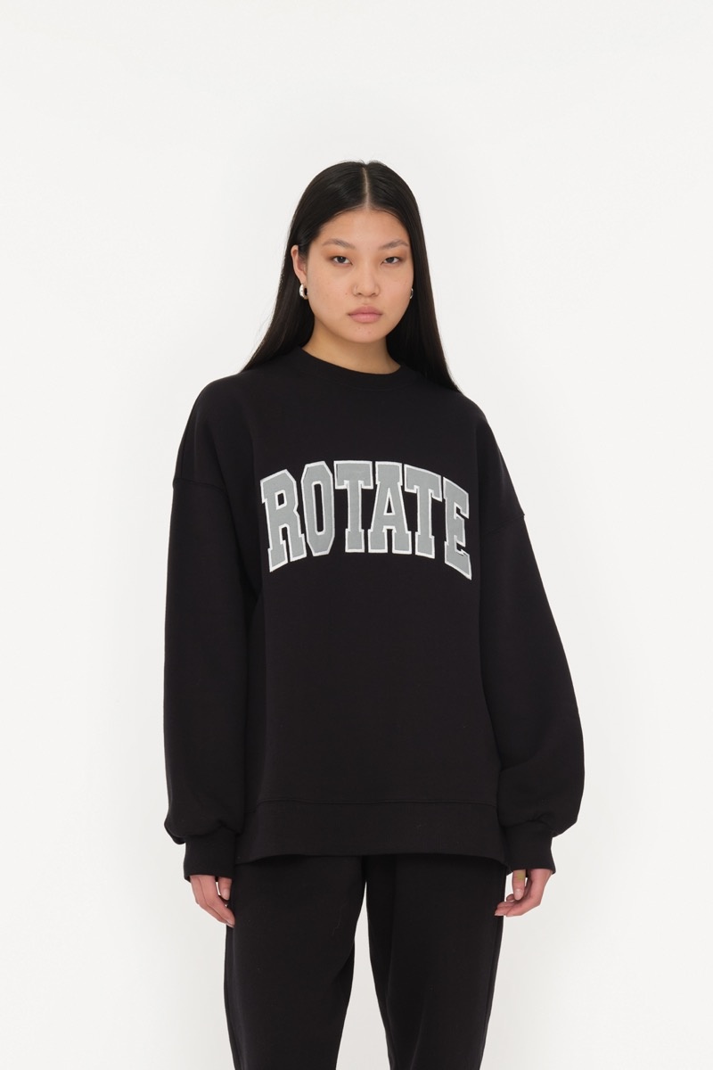 ROTATE Heavy sweater crewneck Black