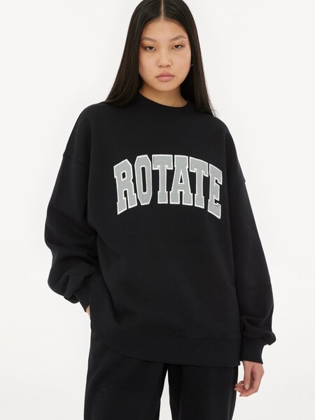 ROTATE Heavy sweater crewneck Black