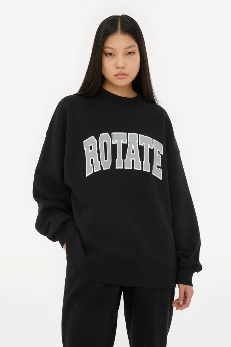 ROTATE Heavy sweater crewneck Black