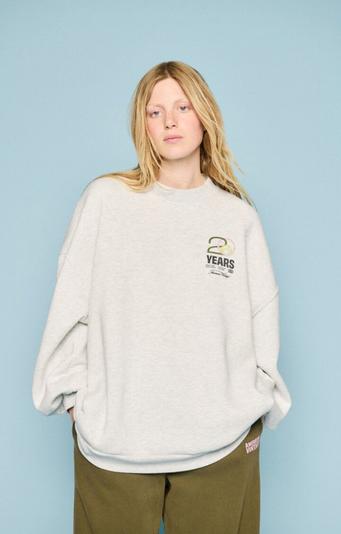 American Vintage BAP03B2 sweater Gris chine