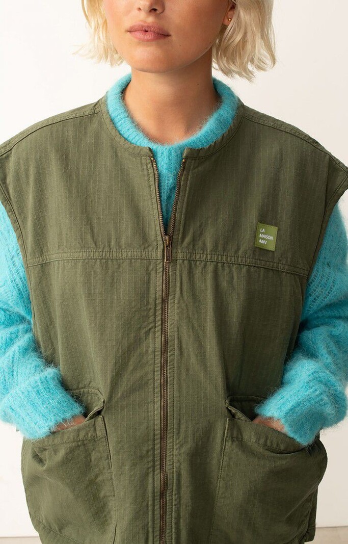 American Vintage RYG16BE Vest Kaki