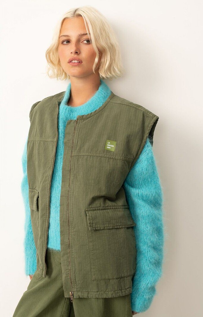 American Vintage RYG16BE Vest Kaki