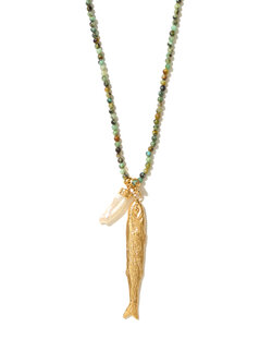 Mimi et Toi Polly necklace Green mix