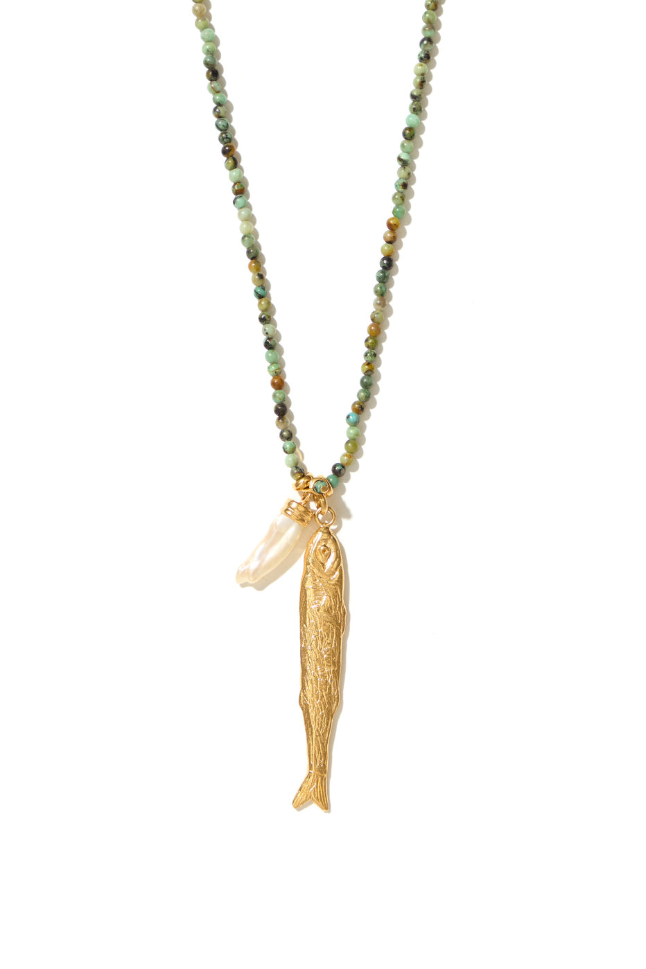 Mimi et Toi Polly necklace Green mix