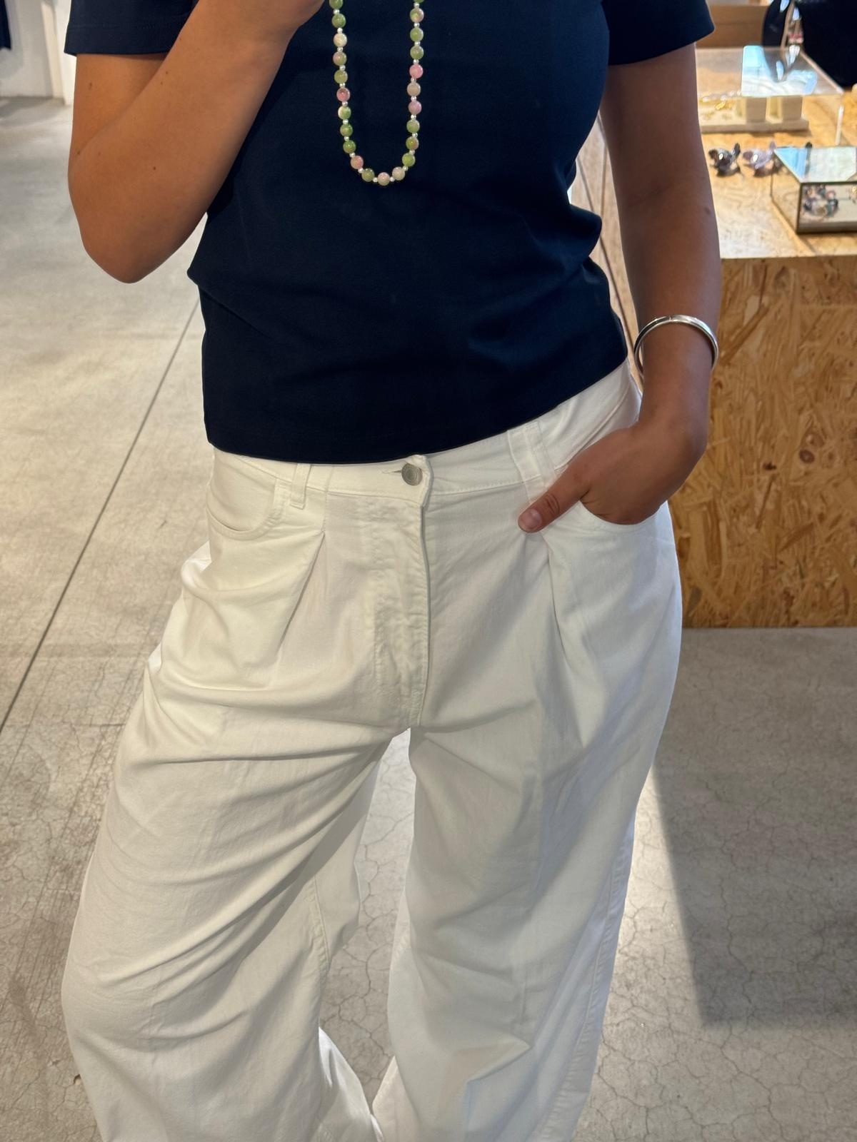 Haikure Candy twill pants White