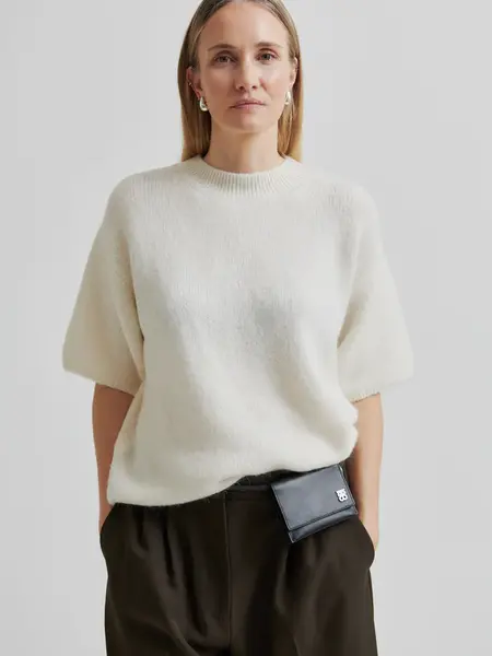 Second Female Wanda knit o-neck Dark chalk