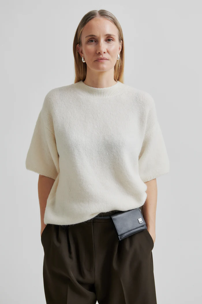 Second Female Wanda knit o-neck Dark chalk