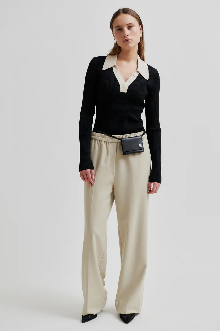 Second Female Ficarias straight trousers Pure cashmere