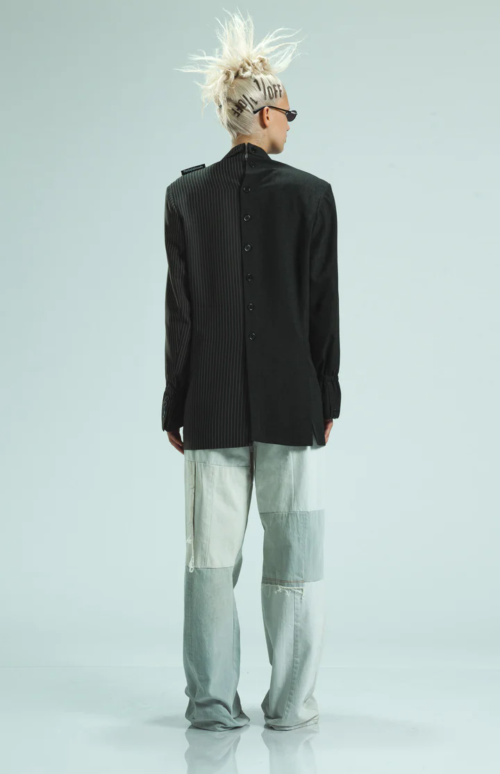 1/OFF Blazer double Black/Navy 01 M/L