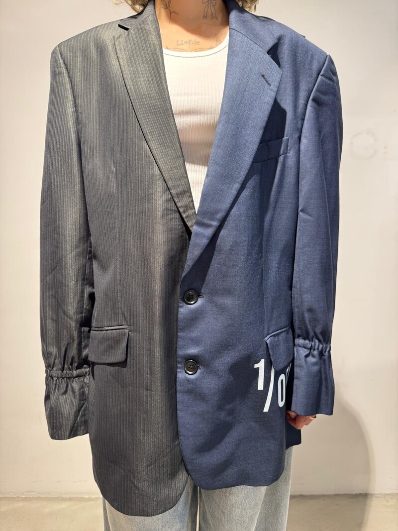 1/OFF Blazer double Black/Navy 01 M/L