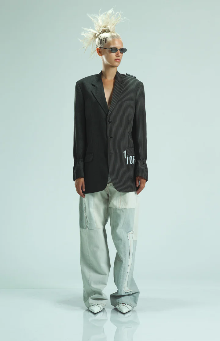 1/OFF Blazer double Grey/Taupe 01 M/L