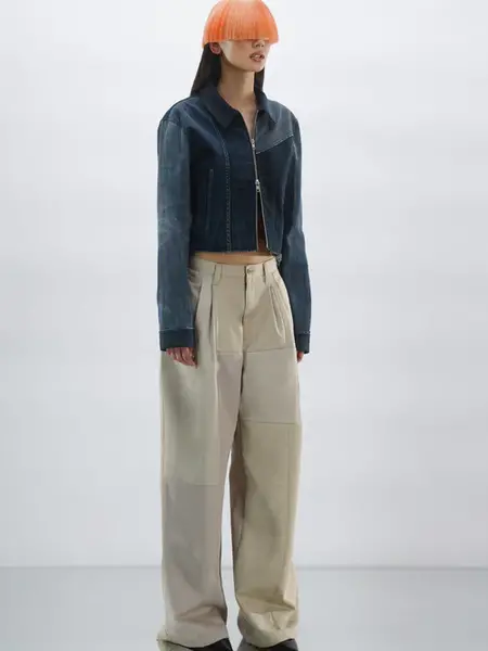 1/OFF Pants dockers patched Beige 01 S