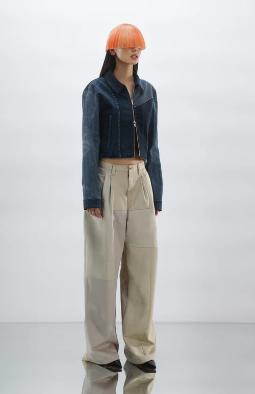 1/OFF Pants dockers patched Beige 01 S