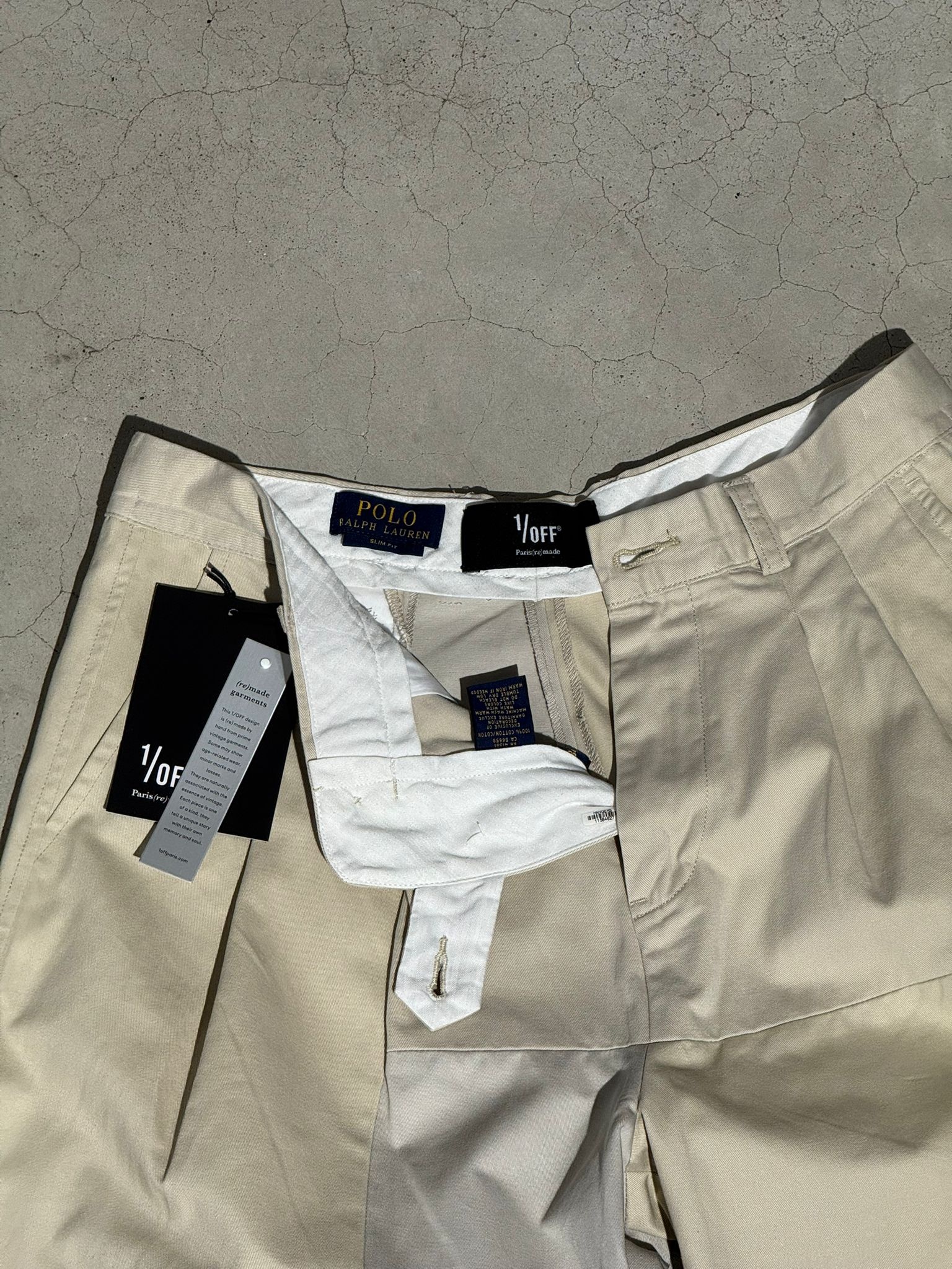 1/OFF Pants dockers patched Beige 01 S