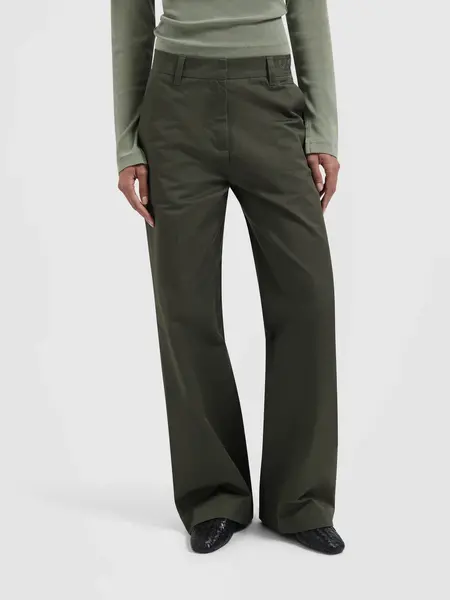 OLAF Straight tailored pant Smokey olive