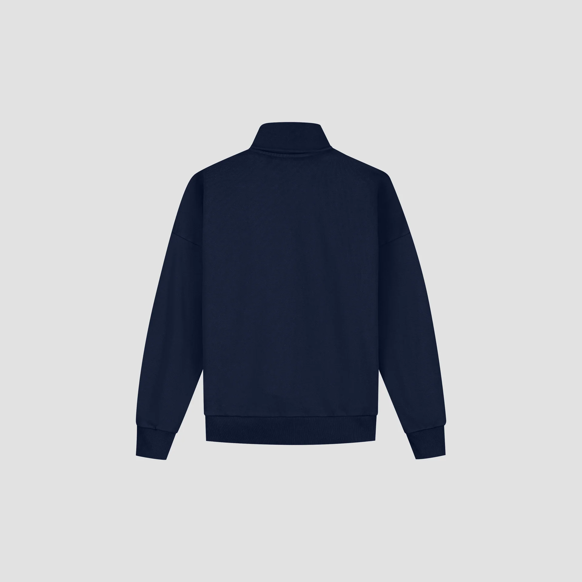 OLAF Retro logo half zip sweat Navy