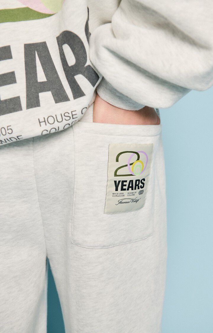 American Vintage BAP05A20 jogger Gris chine