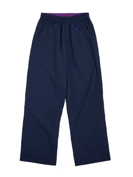 AOAP Reversible easy wide pants Navy/Purple