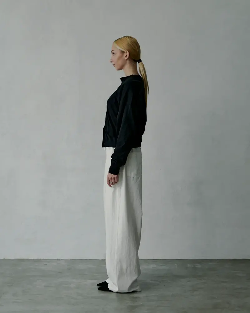 AOAP Denim Hakama pants White