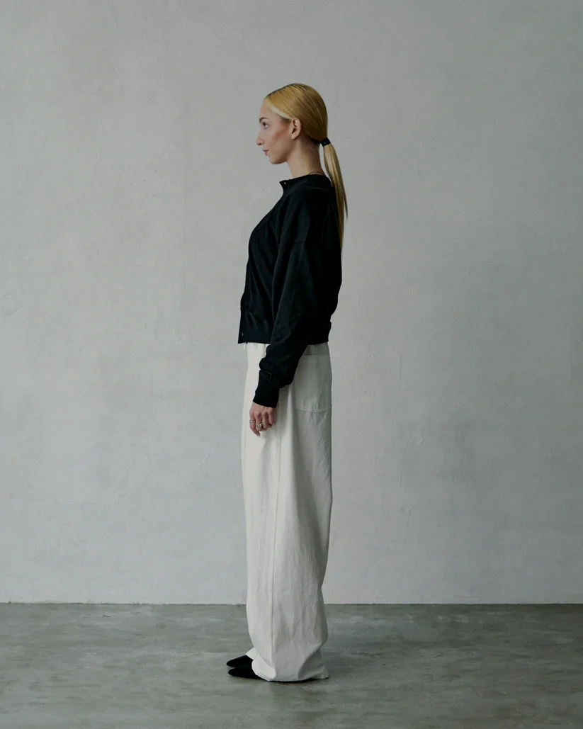 AOAP Denim Hakama pants White