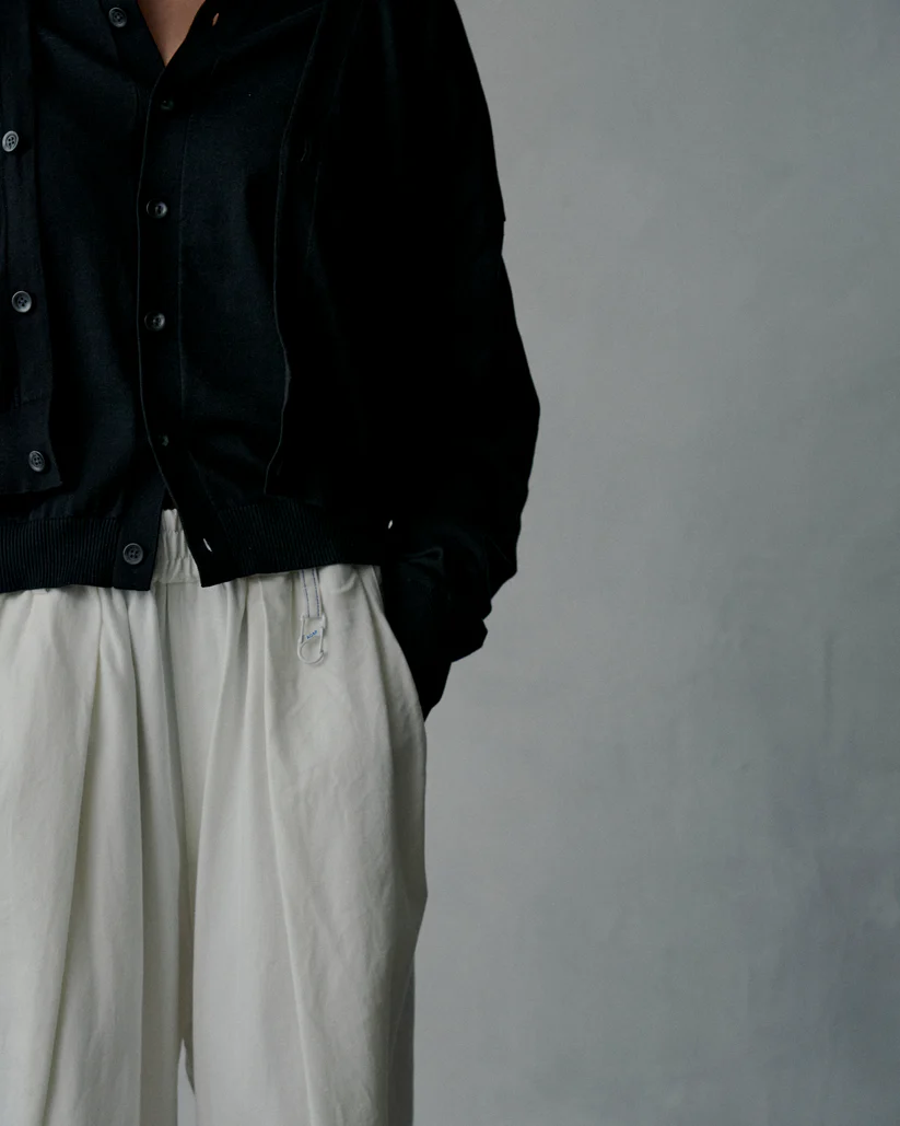 AOAP Denim Hakama pants White