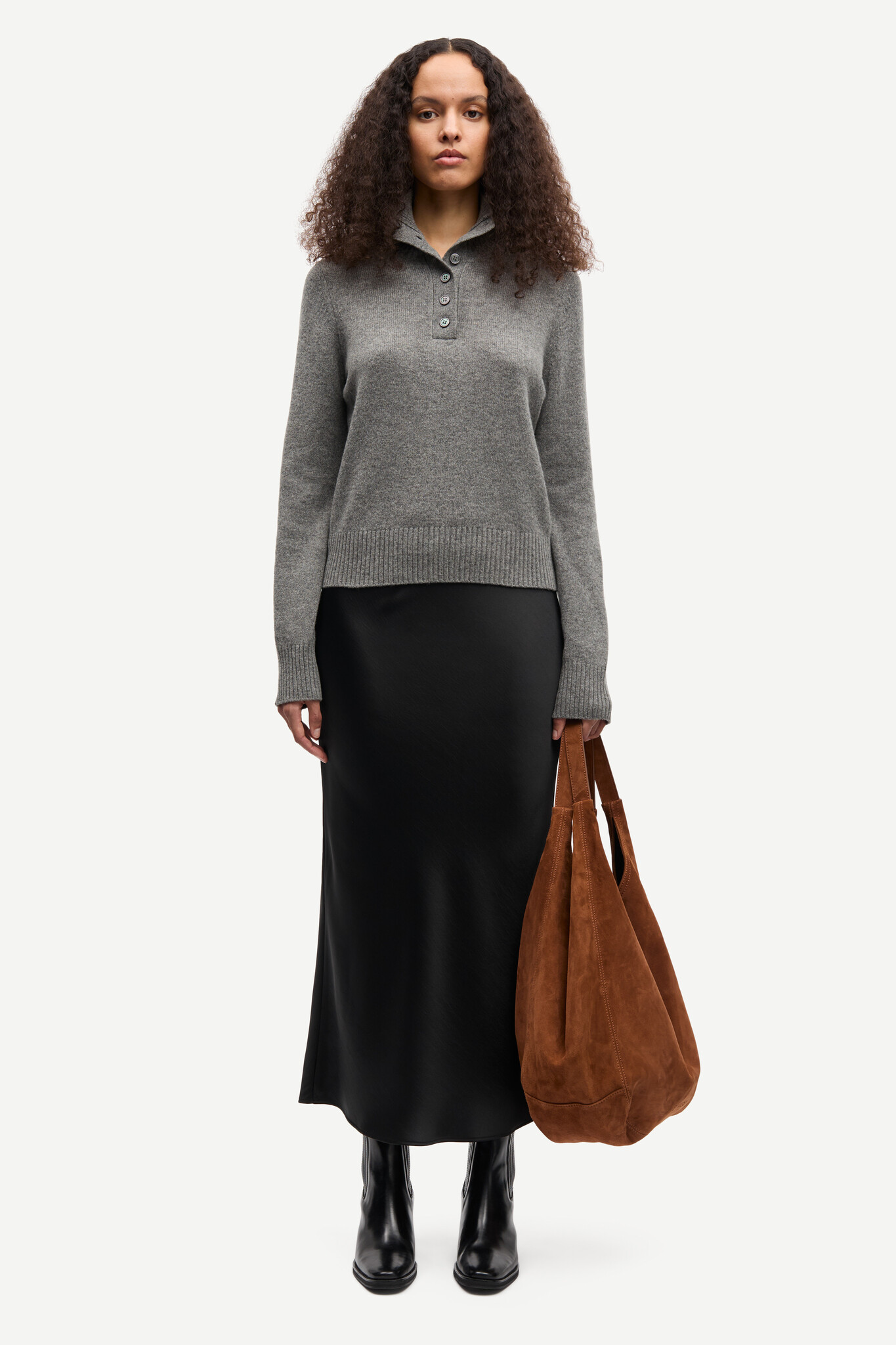 Samsoe Samsoe Saelif turtleneck Dark grey