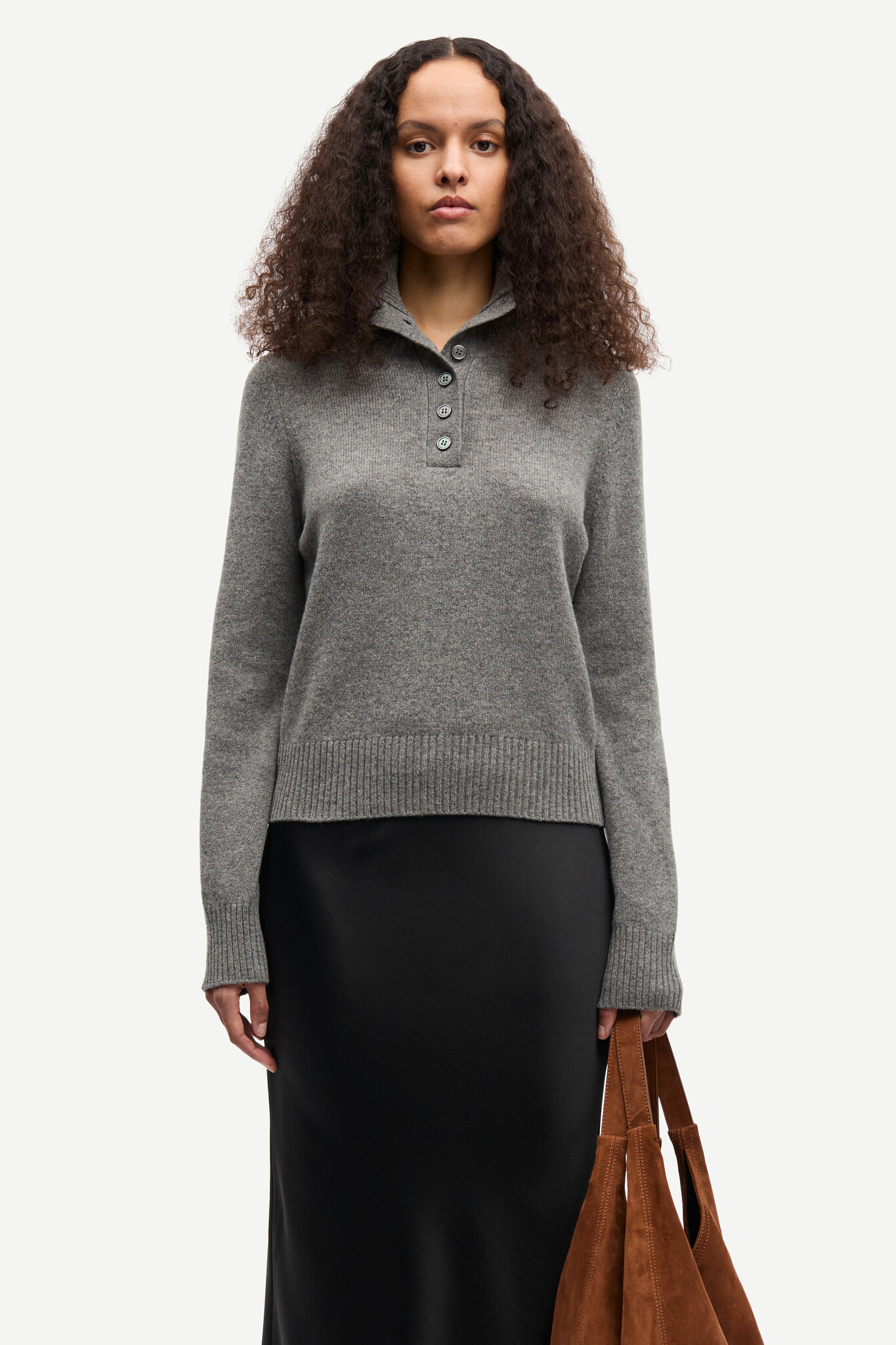 Samsoe Samsoe Saelif turtleneck Dark grey