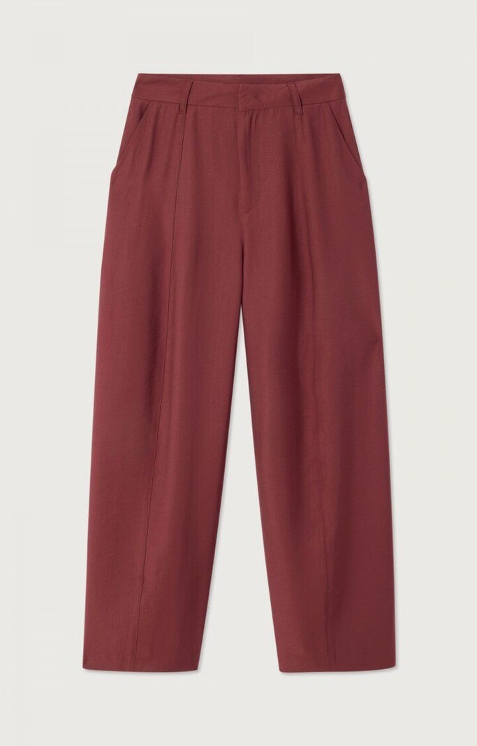 American Vintage LAN10BH pantalon Cerisier