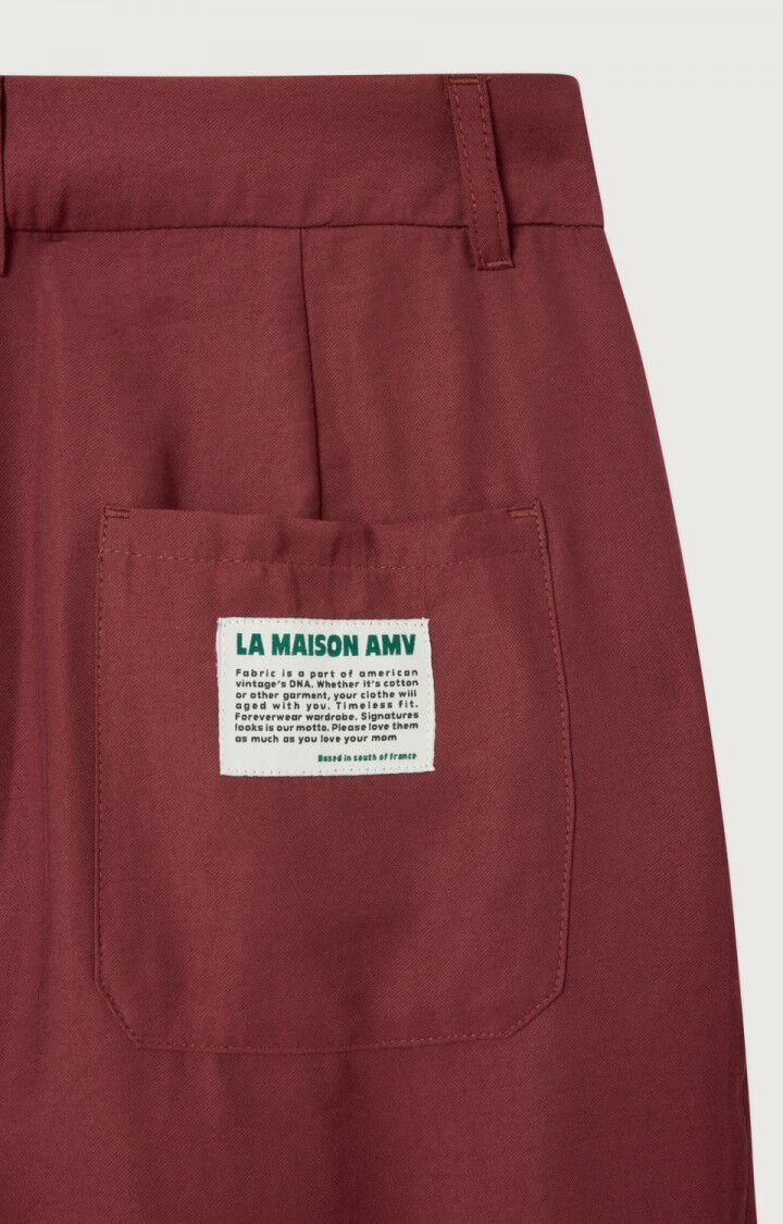 American Vintage LAN10BH pantalon Cerisier