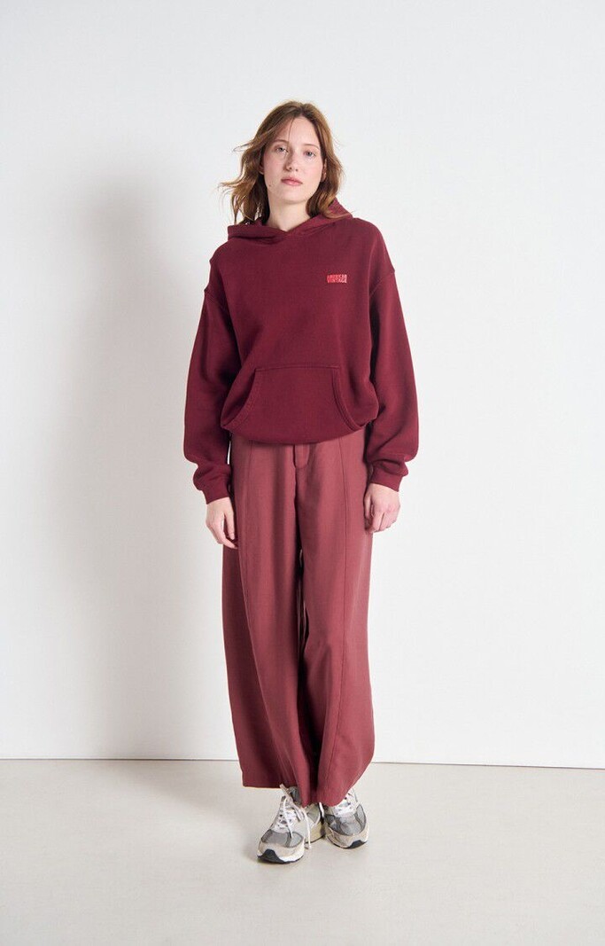 American Vintage LAN10BH pantalon Cerisier