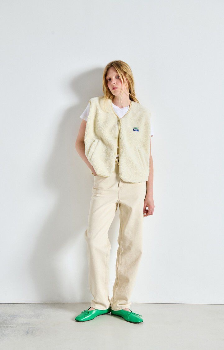 American Vintage HOK16BE Vest Ecru