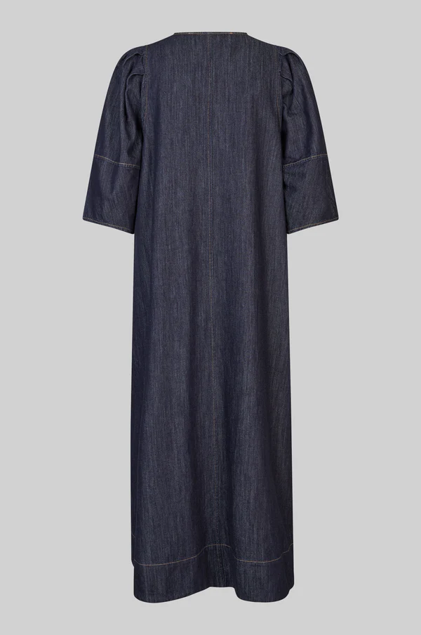 Second Female Dera denim dress Dark blue denim