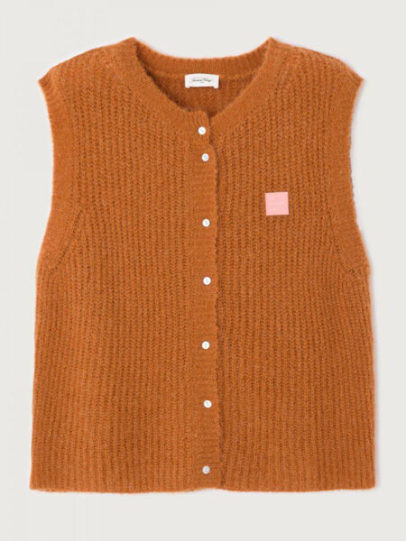 American Vintage EAST19MCH gilet Ecureuil chine