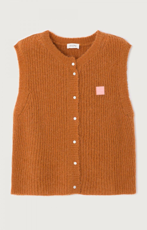 American Vintage EAST19MCH gilet Ecureuil chine