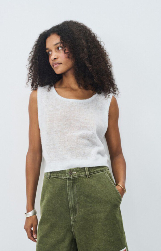 American Vintage DUM18BH pull Arctique chine